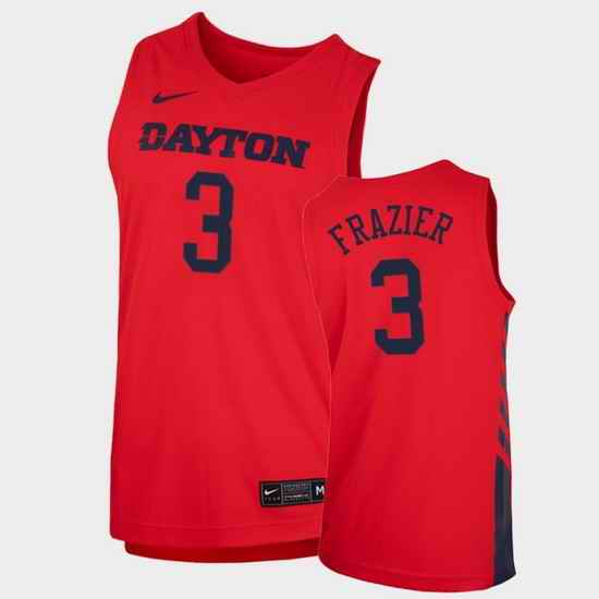 Men Dayton Flyers Luke Frazier Replica Red College Basketball 2020 21 Jersey